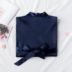2024 Summer High Quality Women Sleepwear Dress Ice Silk Nightgown Simulates Silk Wedding Dress Night Dress