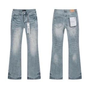High Quality Men's Designer Ripped Vintage Slim Jeans Blue Men Pants Distressed Denim Jeans
