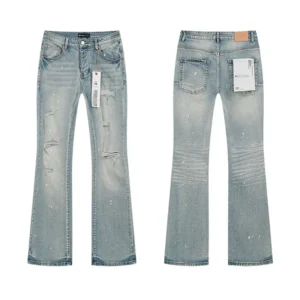 High Quality Men's Designer Ripped Vintage Slim Jeans Blue Men Pants Distressed Denim Jeans