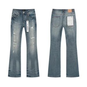 High Quality Men's Designer Ripped Vintage Slim Jeans Blue Men Pants Distressed Denim Jeans