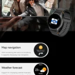 VALDUS Blood Pressure Blood Oxygen Monitoring 1.3 Inch AMOLED Screen Smartwatch Weather Forecast HD WATCH7 Mini Smart Watch
