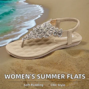Women's Summer Flat-Bottomed Designer Sandals New OEM Casual Slippers with Anti-Slip Feature Platform Style