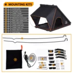 4×4 Camping Car Truck Accessories Hardshell Rooftop Tent Aluminum Ladder