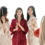 2024 Summer High Quality Women Sleepwear Dress Ice Silk Nightgown Simulates Silk Wedding Dress Night Dress