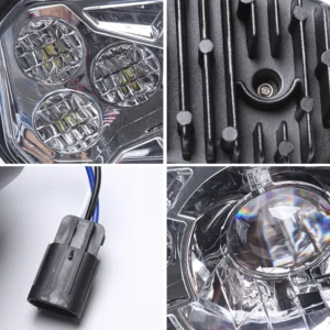 Atv Accessories for raptor 700r Atv 4x4 400cc Hedalights Projector Thar Lamps for Honda Headlight