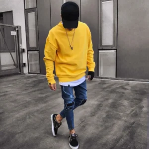 Fashion Mens Cool Designer Jeans Skinny Ripped Destroyed Stretch Slim Fit Hop Hop Pants With Holes for Men