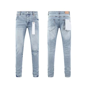 High Quality Men's Designer Ripped Vintage Slim Jeans Blue Men Pants Distressed Denim Jeans