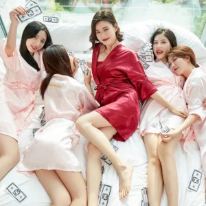2024 Summer High Quality Women Sleepwear Dress Ice Silk Nightgown Simulates Silk Wedding Dress Night Dress
