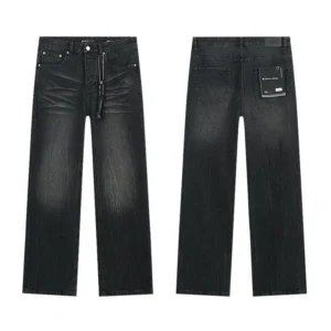 High Quality Men's Designer Ripped Vintage Slim Jeans Blue Men Pants Distressed Denim Jeans