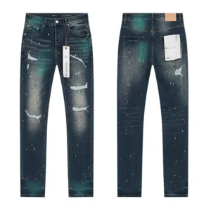 High Quality Men's Designer Ripped Vintage Slim Jeans Blue Men Pants Distressed Denim Jeans