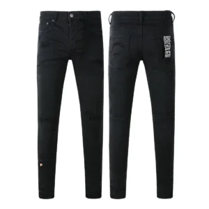 Designer Clothing KSUBI Men's Jeans Original Elastic Fabrics Distressed Stonewashed Colored Dark Ripped Denim Pencil Pants High