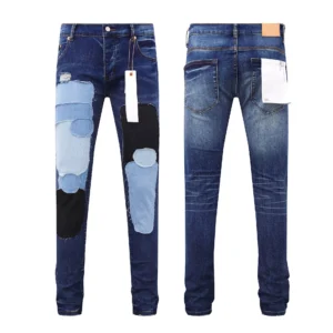 High Quality Men's Designer Ripped Vintage Slim Jeans Blue Men Pants Distressed Denim Jeans