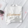 White bridesmaid