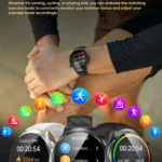 VALDUS ECG Health Smartwatch 440mAh Battery Support Multi-sport Mode NFC Heart Rate Sleep Monitoring IP67 VE62 PRO Smart Watch