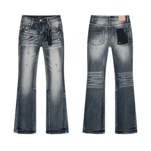 High Quality Men's Designer Ripped Vintage Slim Jeans Blue Men Pants Distressed Denim Jeans