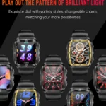 VALDUS 1.8 Inch Support Heart Rate Blood Pressure Monitoring Deep Waterproof Smartwatch Womens Health Reminder VD22 Smart Watch