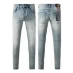 KSUBI Men’s Jeans Original Elastic Fabrics Distressed Stonewashed Colored Dark Ripped Denim Pencil Pants High