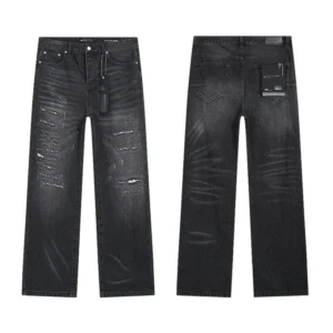 High Quality Men's Designer Ripped Vintage Slim Jeans Blue Men Pants Distressed Denim Jeans