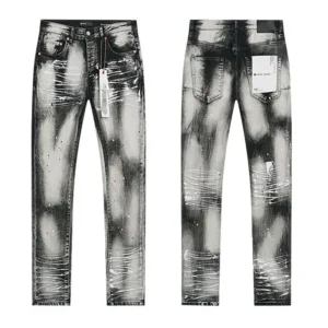 High Quality Men's Designer Ripped Vintage Slim Jeans Blue Men Pants Distressed Denim Jeans