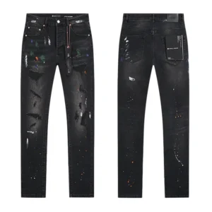 High Quality Men's Designer Ripped Vintage Slim Jeans Blue Men Pants Distressed Denim Jeans