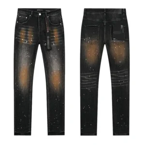 High Quality Men's Designer Ripped Vintage Slim Jeans Blue Men Pants Distressed Denim Jeans