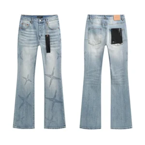 High Quality Men's Designer Ripped Vintage Slim Jeans Blue Men Pants Distressed Denim Jeans