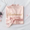 Flesh pink bridesmaid
