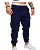 Plus Size Cargo Pants Men’s Casual Tethered Elastic Men Jogger Pants Track Pants