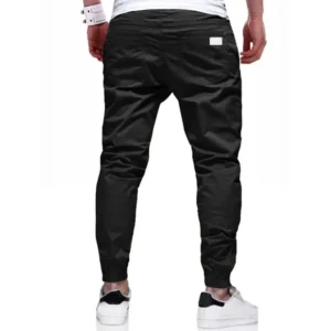 Cargo Pants Men's Loose Straight sports Clothing Solid color sweatpants Versatile Joggers Woven Casual Male Trousers