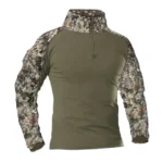 Outdoor Tactical Hiking T-Shirts Men Combat Military Army CP Camouflage Long Sleeve Hunting Climbing Shirt Cotton Sport Clothes