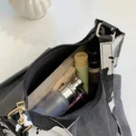 New Shoulder Bags for Women High Quality Zebra Underarm Handbags PU Leather Leopard Armpit Purse Bag