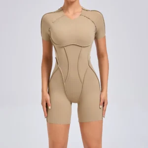 Short Jumpsuit Gym Clothes For Women Sportswear Fitness Overalls Backless Scrunch Booty Yoga Suit Sports Set Outfit