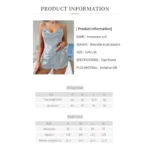 Luxury Sexy Sleepwear Sleeping Pants Two-piece Set Women Casual Four Seasons Home Clothing Thin Silk-like Suspender Nightdress