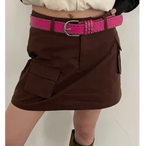 Belt Women's Jeans tie-in Ladies' belt fashion personality Rivet Belt senior black fashion