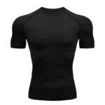 Men Compression Running T Shirt Fitness Tight Short Sleeve Tshirt Training Jogging Shirts Gym Sportswear Quick Dry Rashguard