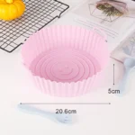 Silicone Basket Pot Tray Airfryer Liner For Air Fryer Reusable Container Accessories Pan Baking Mold Canister Shape Protector