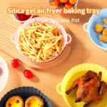 Multipurpose Air Fryer Pad Silicone Air Fryer Liners Accessories Cake Baking Pan Round Insulation Pad Tray Fryer Pad