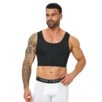 Men’s seamless shaping short vest, sleeveless slim fit underwear, high elasticity breathable comfortable vest