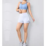 quick-drying women’s running shorts sports layer elastic waist active sports shorts with pockets yoga shorts
