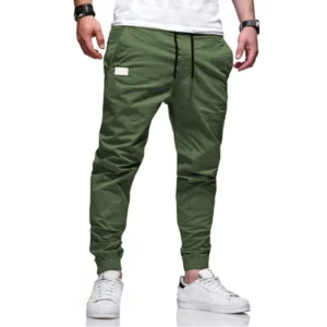 Cargo Pants Men's Loose Straight sports Clothing Solid color sweatpants Versatile Joggers Woven Casual Male Trousers