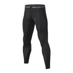 Men's Leggings Compression Pants Sports Leggings Basketball Quarter Shorts Quick Drying Running Training Stretch Fitness Pants
