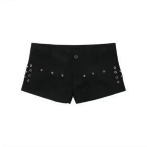 Hot Girl Low Waist Denim Super Short Shorts Women Summer New American Deep Blue High Street Bodycon A- Line Hot Pants