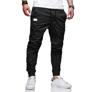 Cargo Pants Men's Loose Straight sports Clothing Solid color sweatpants Versatile Joggers Woven Casual Male Trousers