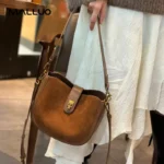 Women‘s Cowhide Genuine Leather Shoulder Bag Ladies Soft Cow Real Leather Handbag Female Fashion Luxury Design Crossbody Bags
