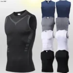 Men Quick Dry Running T-Shirts Compression Vest Sleeveless Quick-Drying Jersey Training Shirt Gym Mens Tank Top