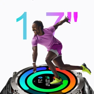 New 5ATM Outdoor Men 600mAh Heart rate IP 68 Sports Smartwatch 2025