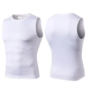 Men Quick Dry Running T-Shirts Compression Vest Sleeveless Quick-Drying Jersey Training Shirt Gym Mens Tank Top