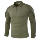Outdoor Tactical Hiking T-Shirts Men Combat Military Army CP Camouflage Long Sleeve Hunting Climbing Shirt Cotton Sport Clothes