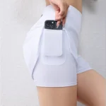 quick-drying women’s running shorts sports layer elastic waist active sports shorts with pockets yoga shorts