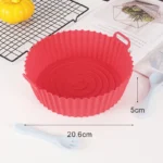 Silicone Basket Pot Tray Airfryer Liner For Air Fryer Reusable Container Accessories Pan Baking Mold Canister Shape Protector